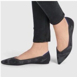 Rothy's The Point Gray Camo Pointed Flats 9.5